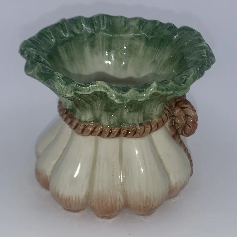 Fitz And Floyd Gardening Gourmet Collection Onion Votive Candleholder Rare EUC